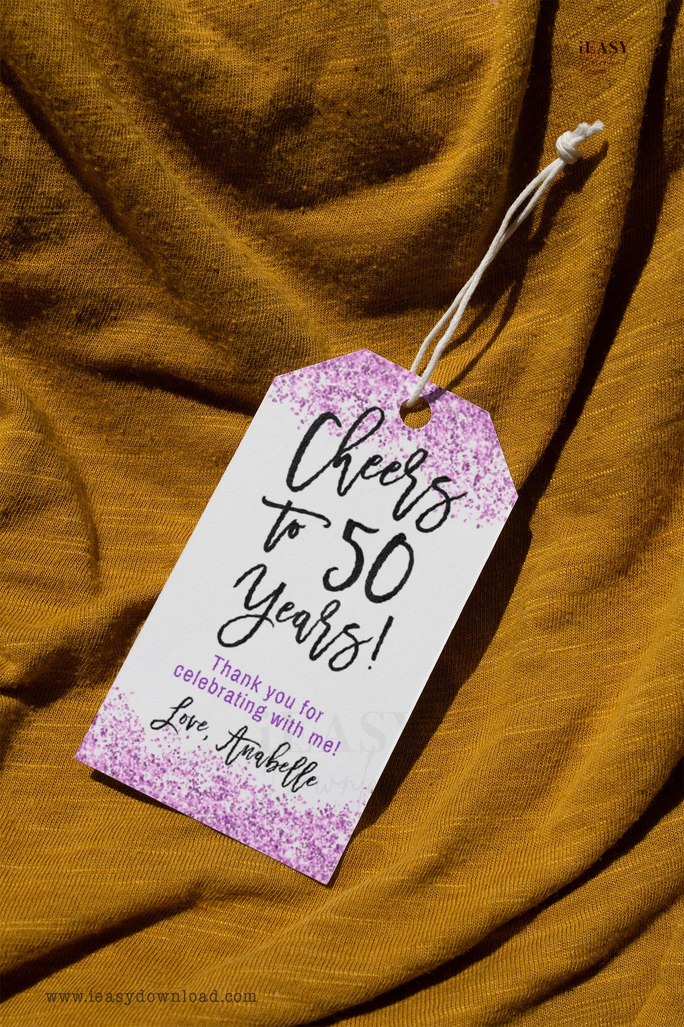 printable tag, editable favor tag for adult birthday party