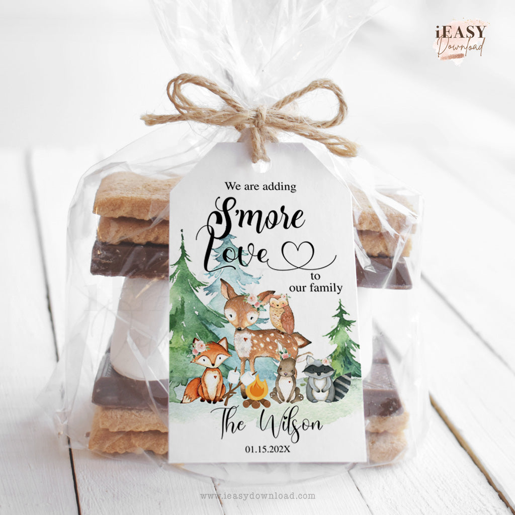 Edit yourself woodland shower themed for Girl