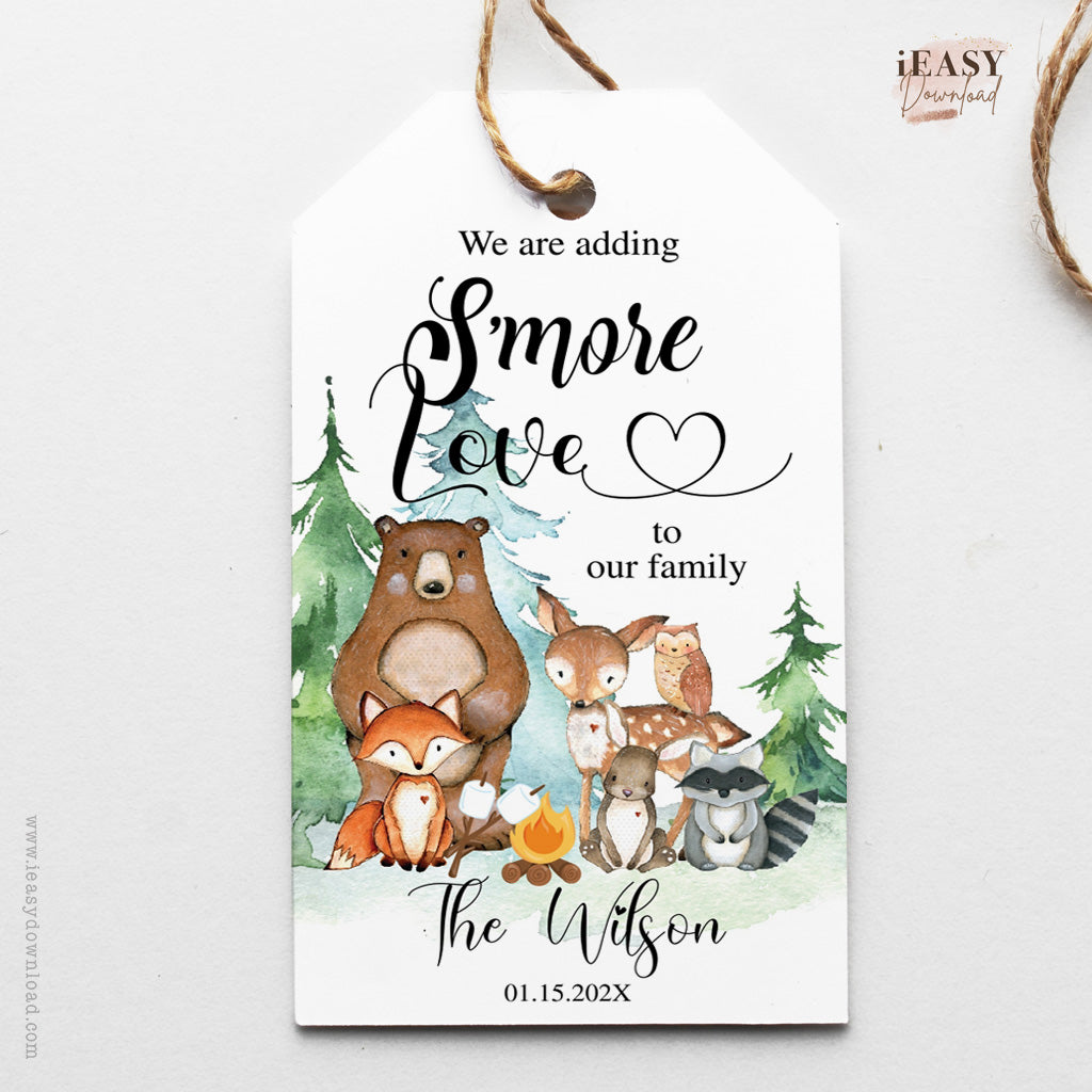 woodland baby shower theme boy favors