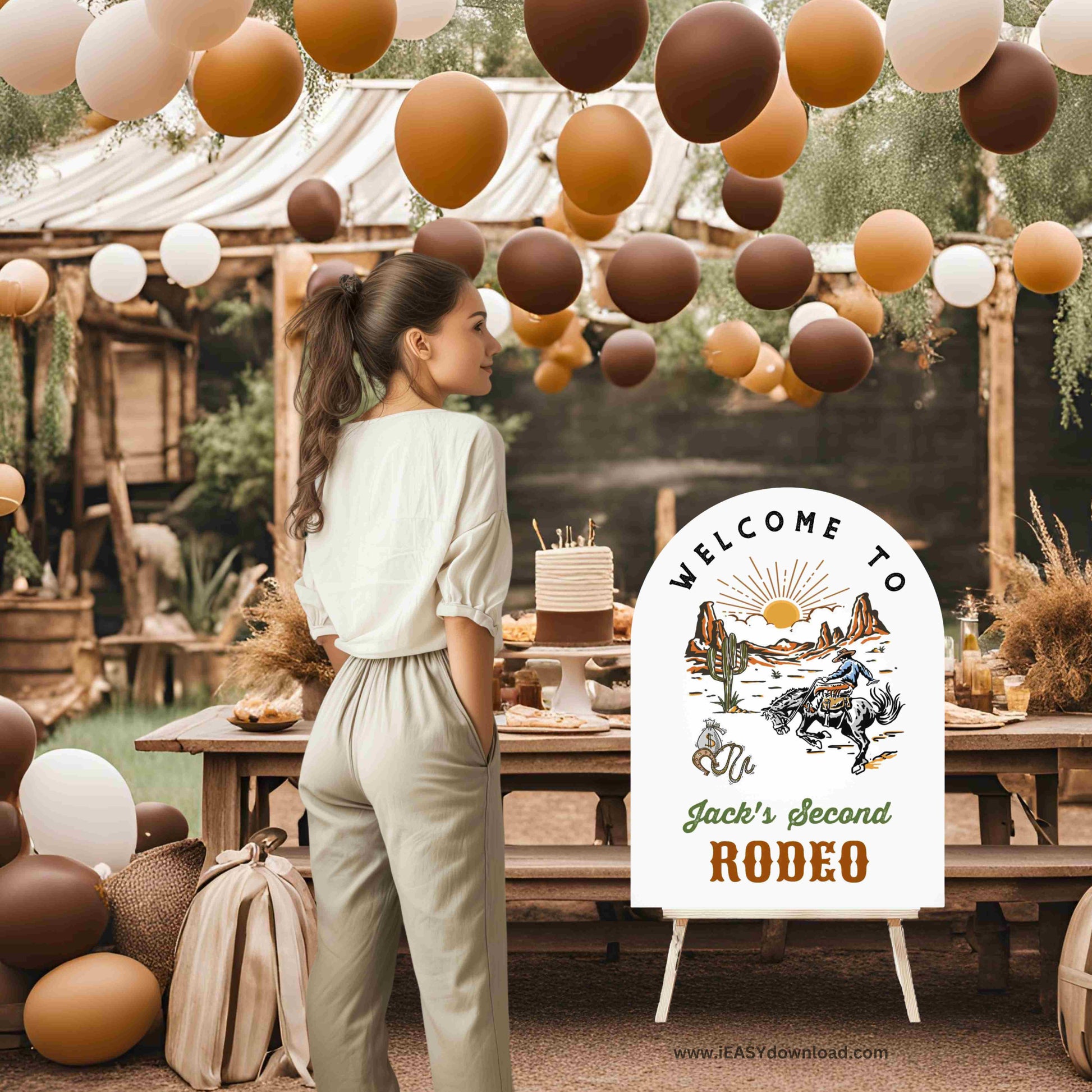 First Cowboy Birthday Party Decoration 