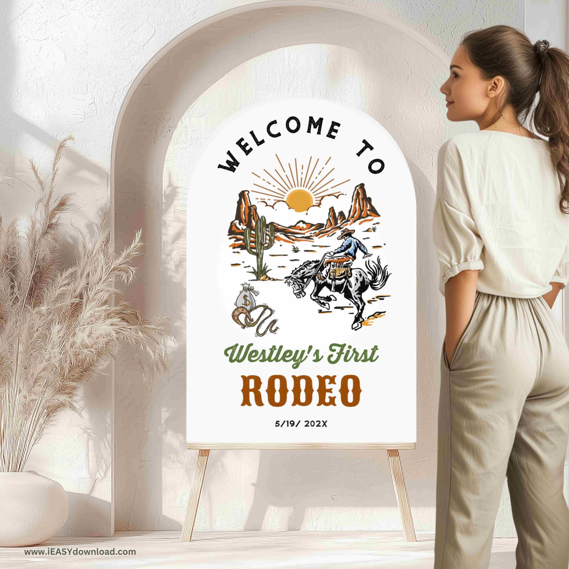 Saddle up and let the fun begin as your little cowboy celebrates his first rodeo in style!