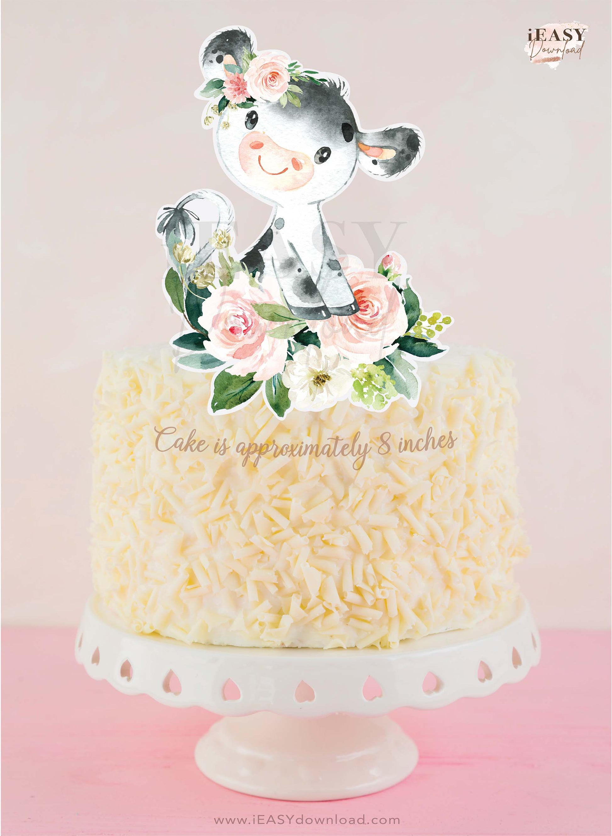 Cow Farm Animal Cake Decorations