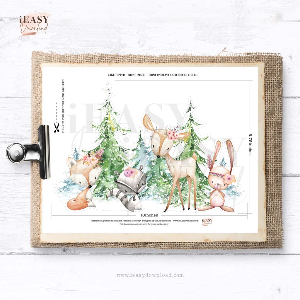 Printable Woodland Themed Decorations Ideas