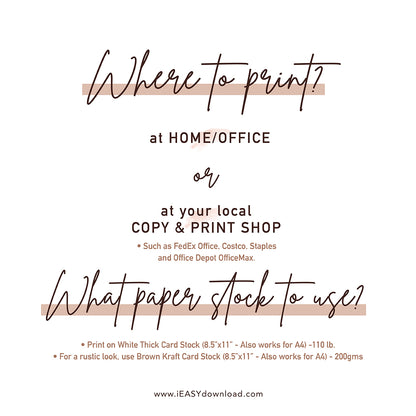 print on white paper thick stock thank you tags ideas