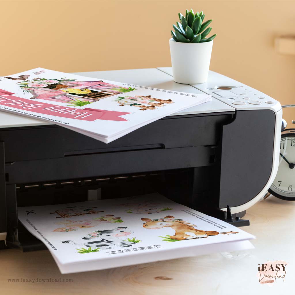Print at Home Farm Animals Themed Party Printable