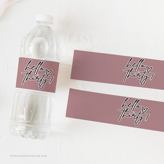 Dusty Rose Party decoration. Birthday celebration for adult birthday